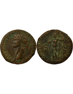 Rome Empire Claude Constantia debout 1 as Cuivre 42-50 R Rome