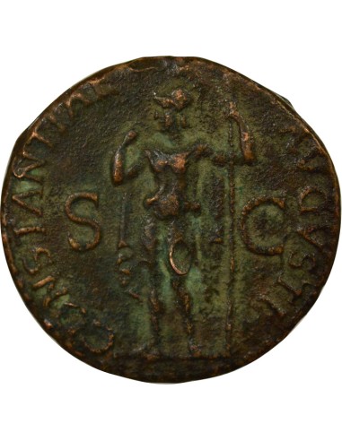 Rome Empire Claude Constantia debout 1 as Cuivre 42-50 R Rome