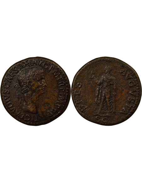 Rome Empire Claude Spes Debout 1 sesterce Cuivre 50-54 R Rome
