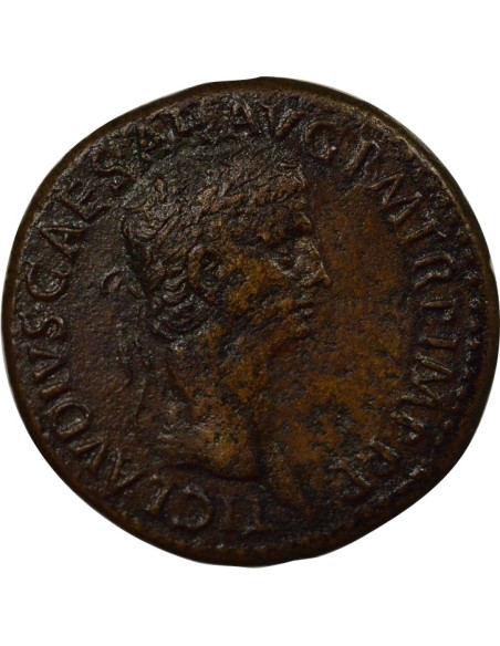 Rome Empire Claude Spes Debout 1 sesterce Cuivre 50-54 R Rome