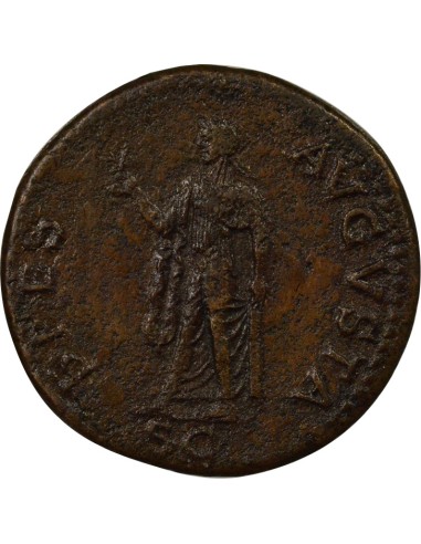 Rome Empire Claude Spes Debout 1 sesterce Cuivre 50-54 R Rome