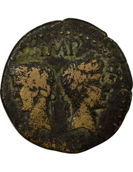Auguste & Agrippa - Dupondius - 15 / 13 Av JC Nîmes 1 dupondius Bronze 15-13 Av JC Nîmes