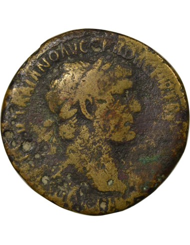 Rome Empire Trajan Empereur & Dace 1 sesterce Laiton 107 R Rome