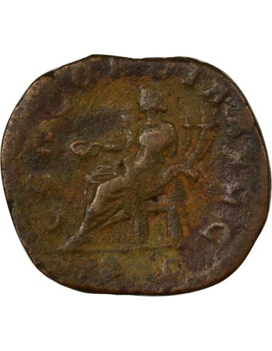 Rome Empire Volusien Concordia assise 1 sesterce Cuivre 251-252 R Rome