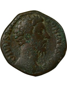 Rome Empire Marc Aurèle Bûcher Funéraire 1 sesterce Laiton 180 R Rome 2