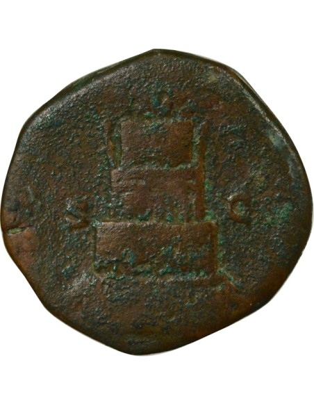Rome Empire Marc Aurèle Bûcher Funéraire 1 sesterce Laiton 180 R Rome