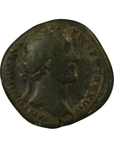 Rome Empire Antonin le Pieux Indulgencia assise 1 sesterce Laiton 153-154 R Rome 2