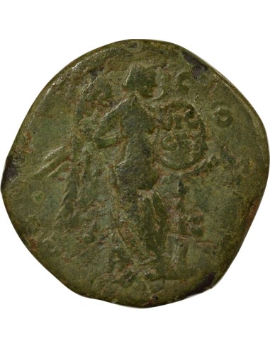 Rome Empire Marc Aurèle Victoire sur les Germains 1 sesterce Laiton 171 R Rome