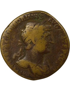 Rome Empire Hadrien Pietas & Autel 1 sesterce Laiton 124 R Rome 2