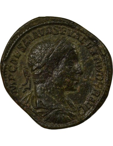 Rome Empire Alexandre Sévère Providentia debout 1 sesterce Bronze 223 R Rome