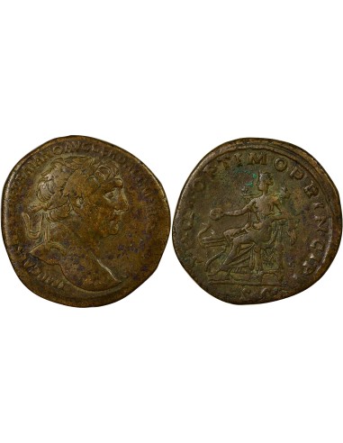 Rome Empire Trajan Salus Assis 1 sesterce Laiton 107 R Rome