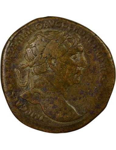 Rome Empire Trajan Salus Assis 1 sesterce Laiton 107 R Rome