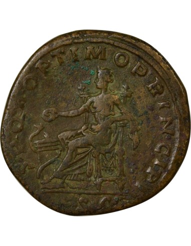 Rome Empire Trajan Salus Assis 1 sesterce Laiton 107 R Rome