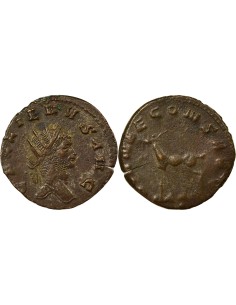 Rome Empire Gallien Antilope 1 antoninien Billon 267-268 R Rome