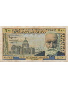5 NF - Victor Hugo - 07-02-1963 - Série A.100 5 nf 1963