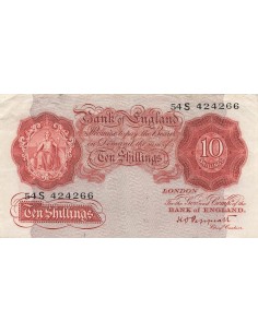 Royaume-Uni 10 Shillings - Britannia - ND (1934-39) - P.362c 10 shillings 1934