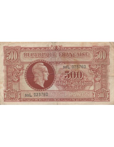 500 Francs - Marianne - 1945 - Lettre L 500 francs 1945