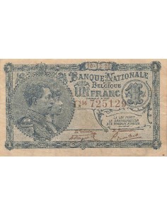 Belgique 1 Franc - 01-12-1920 - P.92 1 franc 1920