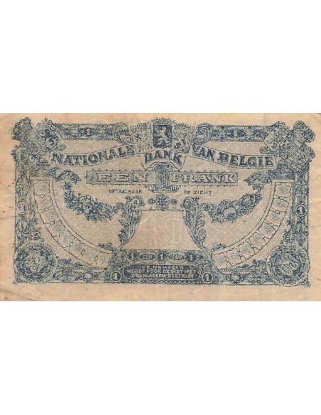 Belgique 1 Franc - 01-12-1920 - P.92 1 franc 1920
