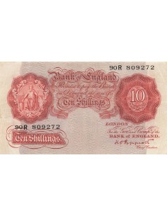 Royaume-Uni 10 Shillings - Britannia - ND (1934-39) - P.362c 10 shillings 1934