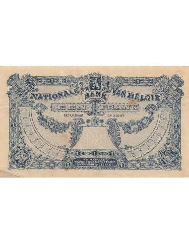 Belgique 1 Franc - 01-12-1920 - P.92 1 franc 1920