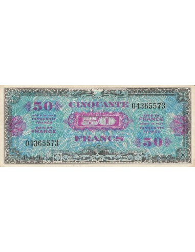 50 Francs - Drapeau - 1944 - Sans Série  50 francs 1944