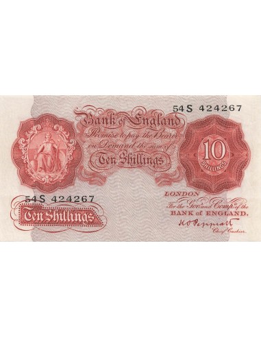 Royaume-Uni 10 Shillings - Britannia - ND (1934-39) - P.362c 10 shillings 1934