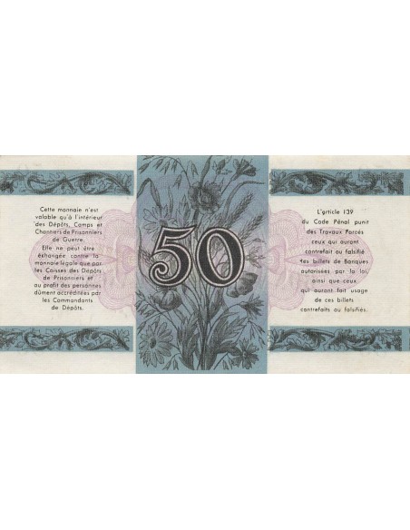 50 Francs - Prisonniers de Guerre - ND (1945) 50 francs 1945