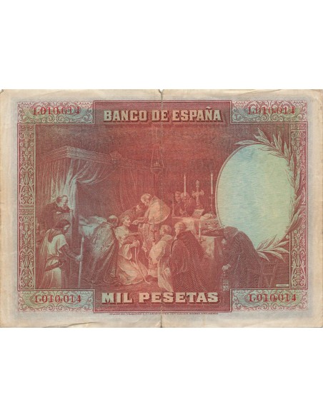 Espagne 1000 Pesetas - Fernando III - 1928 - P.78 1000 pesetas 1928