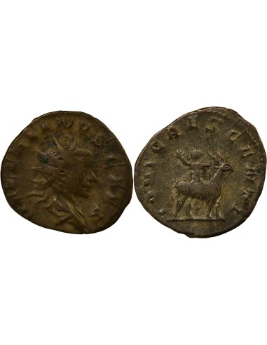 Rome Empire Valérien II Jupiter & Amalthée 1 antoninien Billon 257-258 Trèves