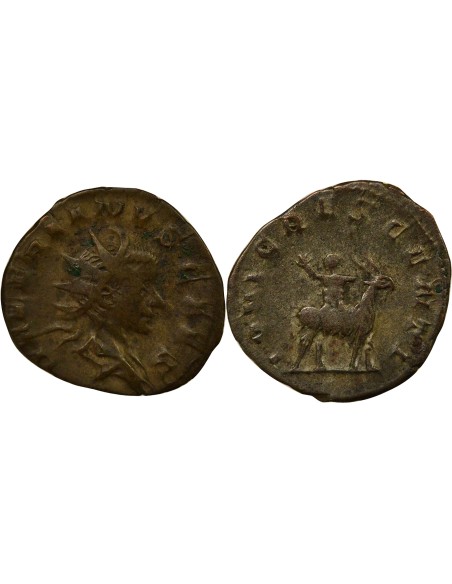 Rome Empire Valérien II Jupiter & Amalthée 1 antoninien Billon 257-258 Trèves