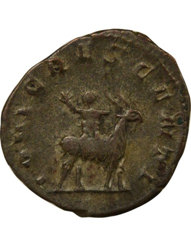 Rome Empire Valérien II Jupiter & Amalthée 1 antoninien Billon 257-258 Trèves