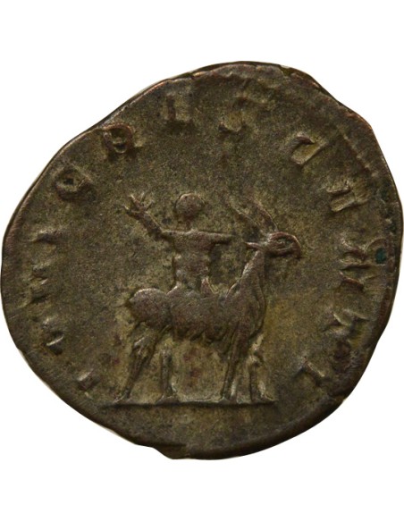 Rome Empire Valérien II Jupiter & Amalthée 1 antoninien Billon 257-258 Trèves