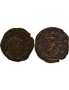Empire des Gaules Postume Pax debout 1 antoninien Billon 269 Trèves