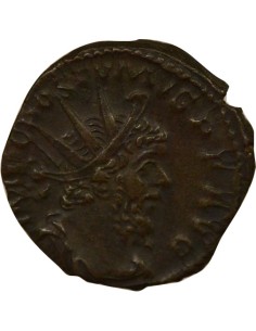 Empire des Gaules Postume Pax debout 1 antoninien Billon 269 Trèves 2