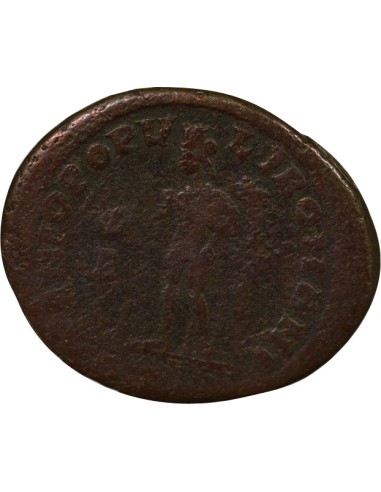 Rome Empire Constance Ier Chlore Génie du Peuple Romain 1 ae Cuivre 297 D Lyon