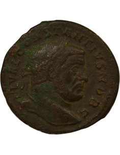 Rome Empire Constance Ier Chlore Génie du Peuple Romain 1 ae Cuivre 294-305 Londres 2