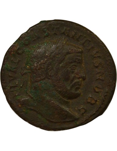 Rome Empire Constance Ier Chlore Génie du Peuple Romain 1 ae Cuivre 294-305 Londres