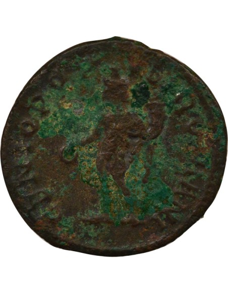 Rome Empire Constance Ier Chlore Génie du Peuple Romain 1 ae Cuivre 294-305 Londres