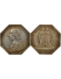 Antoine de la Roche Aymon Chambre du Clergé de Reims 1 jeton Argent 1771