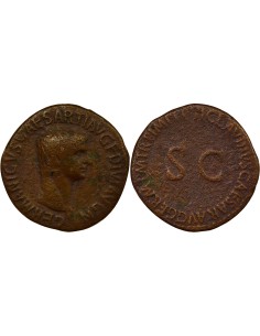 Rome Empire Germanicus Restitution de Claude 1 as Cuivre 42 R Rome