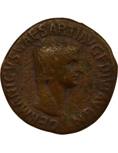 Rome Empire Germanicus Restitution de Claude 1 as Cuivre 42 R Rome 2
