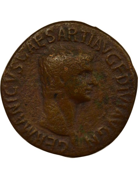 Rome Empire Germanicus Restitution de Claude 1 as Cuivre 42 R Rome
