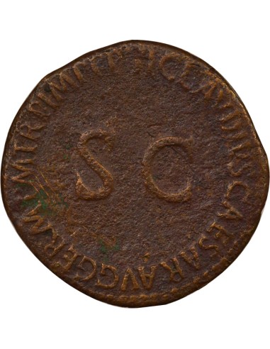 Rome Empire Germanicus Restitution de Claude 1 as Cuivre 42 R Rome