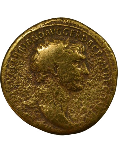 Rome Empire Trajan Victoire sur les Daces 1 sesterce Laiton 107 R Rome
