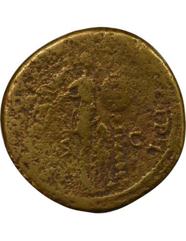 Rome Empire Trajan Victoire sur les Daces 1 sesterce Laiton 107 R Rome