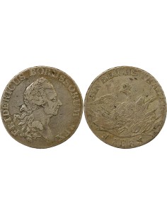 Etats Allemands (Prusse) Frédéric II de Prusse Frédéric II - Thaler Argent - 1783 E Königsberg 1 thaler Argent 1783 Königsberg