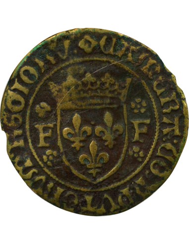 François Ier Chambre des Comptes du Roi 1 jeton Laiton XVIe Siècle