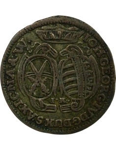 Etats Allemands (Saxe) Jean-Georges IV de Saxe Jean Georges IV - 1/12 Thaler - 1694 Lepizig 1/12 thaler Billon 1694 Leipzig 2