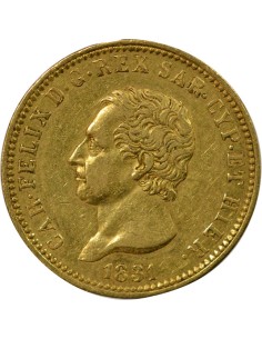 Sardaigne Charles Félix Charles-Felix - 40 Lire Or - 1831 P Gênes 100 lire Or 1831 2